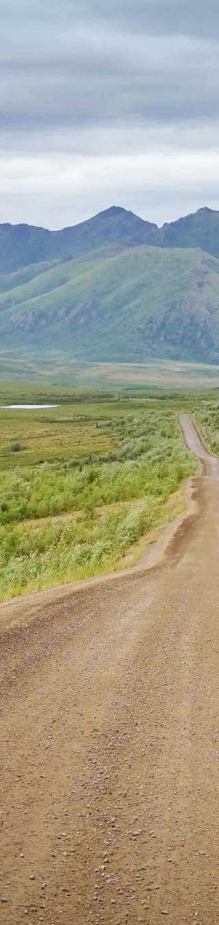 Fahre über den Dempster Highway